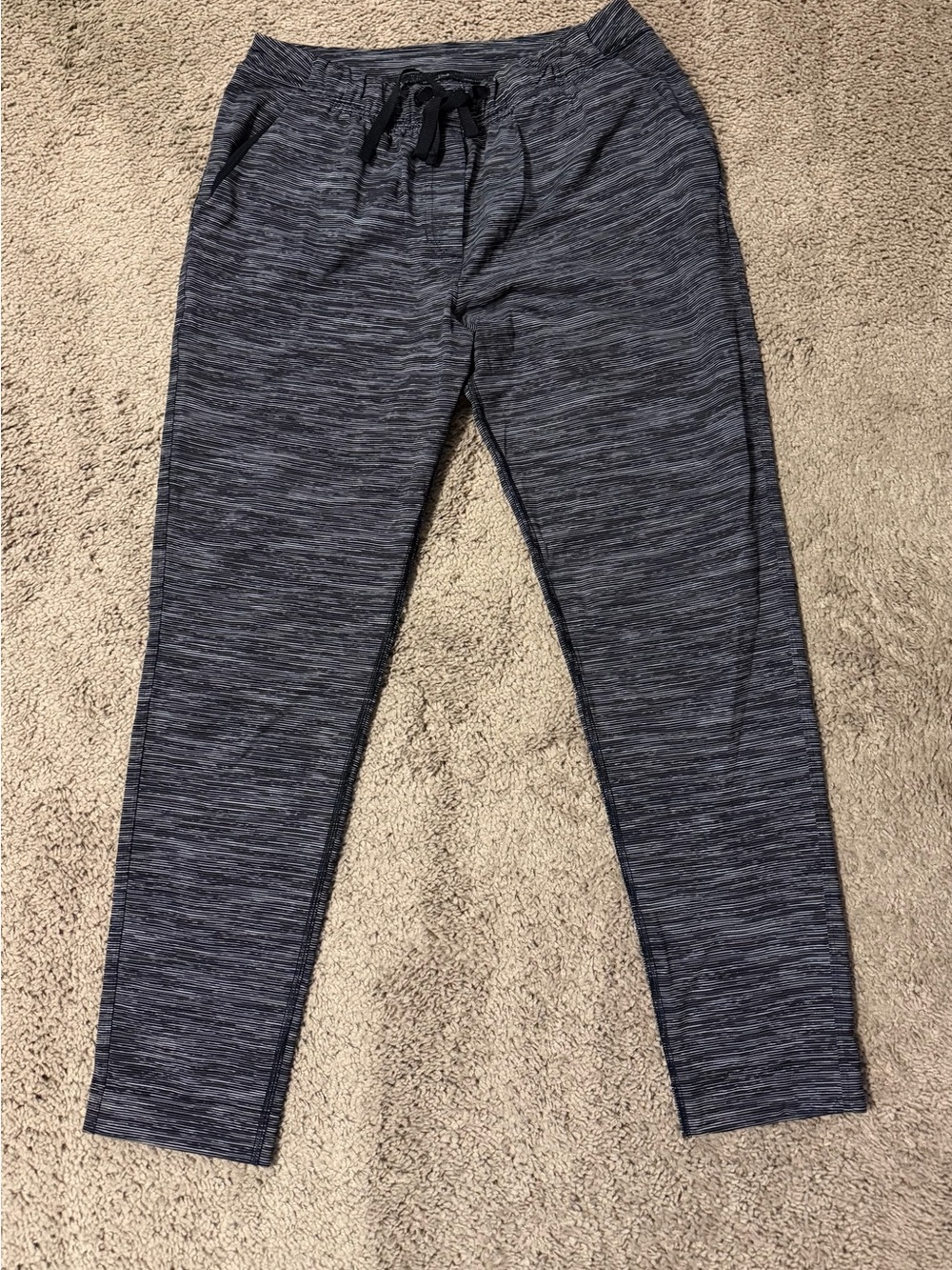 lululemon athletica Heathered Charcoal Gray Jogger Track Pants